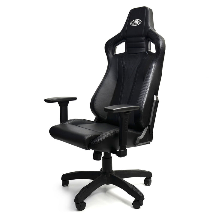 Executive Office Chair Black With Carbon Accents Gaming